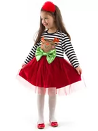 Sukienki i spódniczki dla dziewczynek - Deno Kids Sukienka "New Year Chic" w kolorze czerwono-biało-czarnym - miniaturka - grafika 1