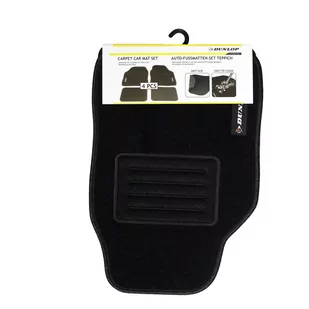 DUNLOP Zestaw dywaników samochodowych DUNLOP Deluxe - Akcesoria motoryzacyjne - miniaturka - grafika 1