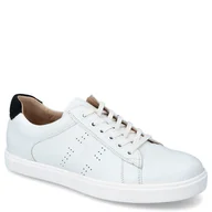 Trampki męskie - Skórzane trampki męskie - CAPRICE 9-13601-42 BIAŁE - miniaturka - grafika 1