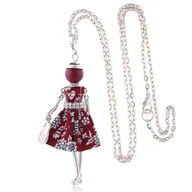 Łańcuszki - TEMU Naszyjnik z Francuskim Bohemskim Kwiatowym Wisiorkiem dla Kobiet – Romantyczny Wiejski Łańcuszek w Stylu Francuskim, Idealny na Śluby, Codzienne - miniaturka - grafika 1