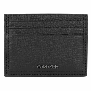 Etui na dokumenty i karty - Calvin Klein Minimalism Etui na karty kredytowe Skórzany 10 cm ck black - grafika 1