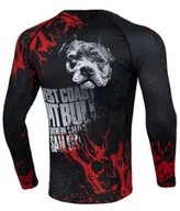 Kimona, stroje i obuwie - Longsleeve Rashguard PIT BULL BLOOD DOG 2 czarny-XXL - miniaturka - grafika 1