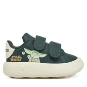 Buty dla chłopców - Sneakersy adidas Star Wars Advantage IH6258 Zielony - miniaturka - grafika 1