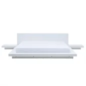 Łóżka - Beliani Łóżko wodne brązowe 180 x 200 cm ZEN - miniaturka - grafika 1