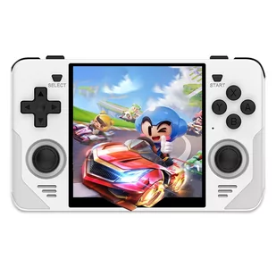 Powkiddy RGB30 Handheld Game Console Open Source Linux 16GB   64GB TF Card, 5G WiFi - White - Konsole i gry retro - miniaturka - grafika 1