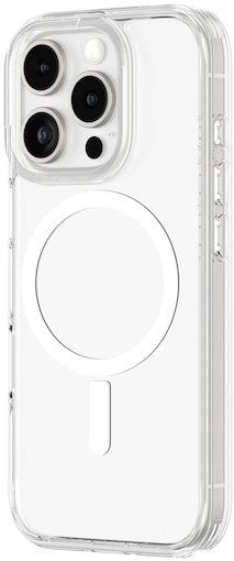 Etui silikonowe AMAZINGTHING Minimal Mag Case z pierścieniem magnetycznym do iPhone 16 Pro - przezroczyste