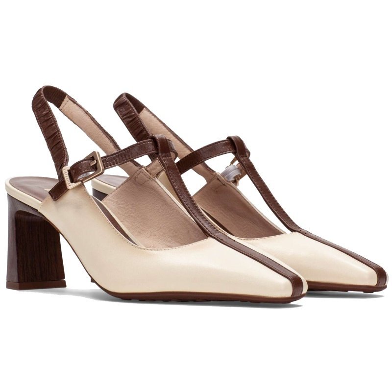 Czółenka damskie z paskiem Hispanitas BHV264675 SOHO-V26 BUTTER R.39