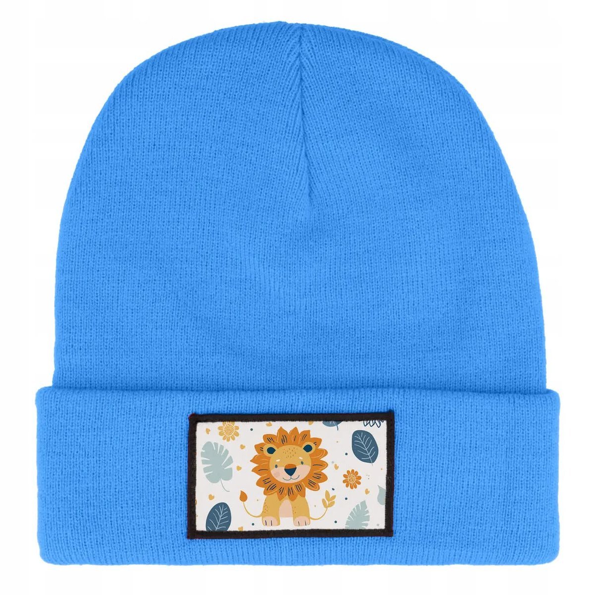 CZAPKA BEANIE ZIMOWA CIEPŁA NIEBIESKA DLA DZIECI Z MOTYWEM KEVIN MIX WZORÓW