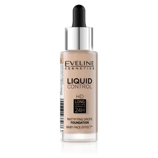 Eveline Liquid Control HD podkład do twarzy z dropperem 030 Sand Beige 32ml - Podkłady do twarzy - miniaturka - grafika 1