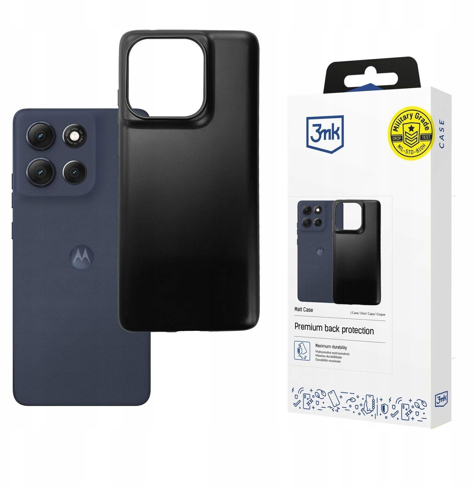 3MK Etui 3MK Matt Case do Motorola Moto G86 Power czarny