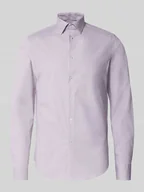 Koszule męskie - Koszula biznesowa o kroju slim fit z kołnierzykiem typu kent - miniaturka - grafika 1