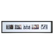 Ramki na zdjęcia - Ramka na 5 zdjęć AXEL, 22 x 97 cm, czarna - miniaturka - grafika 1