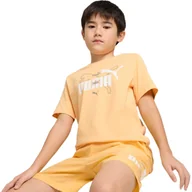 Odzież sportowa dziecięca - Koszulka Puma Ess Logo Lab Summer Tee B, Dzieci - miniaturka - grafika 1