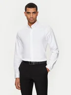 Koszule męskie - Calvin Klein Koszula K10K113339 Biały Slim Fit - miniaturka - grafika 1