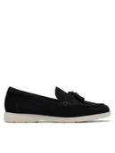 Mokasyny damskie - Clarks Mokasyny Narini Edge 26181450 Czarny - miniaturka - grafika 1