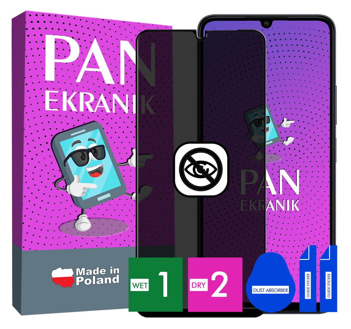 Szkło Prywatyzujące Do Xiaomi Redmi 13C 4G 5G Antyszpiegowskie Antispy
