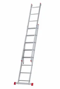 B2B Partner Dwuczęściowa drabina aluminiowa HOBBY, 2x8 szczebli , 3,38 m VEN.2008 - Drabiny - miniaturka - grafika 1