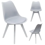 Krzesła - Krzesło NORDEN MONO szare - miniaturka - grafika 1