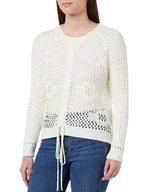 Swetry damskie - aleva Damski sweter z dzianiny 19026471-AL04, wełniany biały, XS/S, biały (wollweiss), XS-S - miniaturka - grafika 1