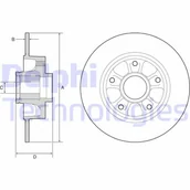 Tarcze hamulcowe - Tarcza hamulcowa DELPHI BG9230RSC - miniaturka - grafika 1