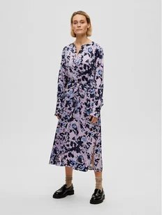 Selected Femme Sukienka codzienna 16088098 Fioletowy Regular Fit - Sukienki - miniaturka - grafika 1