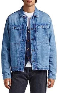 Pepe Jeans Kurtka męska Dunlop, Niebieski (denim), M - Kurtki męskie - miniaturka - grafika 1