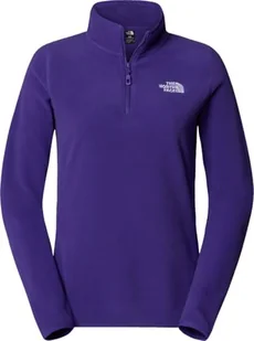 THE NORTH FACE Damska bluza 100 Glacier 1/4 Zip Bluza, Peak Purple, S - Bluzy damskie - miniaturka - grafika 1