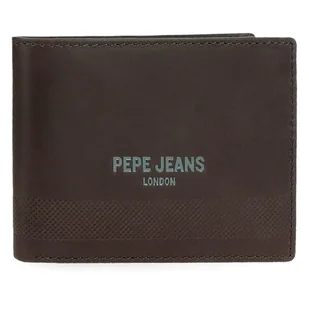 Pepe Jeans Głęboki portfel z uchwytem na karty brązowy 11x8,5x1 cm Skóra by Joumma Bags, Brązowy brązowy, Talla única, Portfel na karty - Portfele - miniaturka - grafika 1