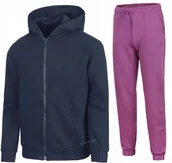 Dresy męskie - 4F OCIEPLANY DZIEWCZÄCY DRES KOMPLET BLUZA SPODNIE / rozm 146 - miniaturka - grafika 1