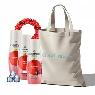 Zestaw Syrop do wody SodaStream Owoce Leśne Zero 3x440 ml + Torba - Syropy i koncentraty owocowe - miniaturka - grafika 1