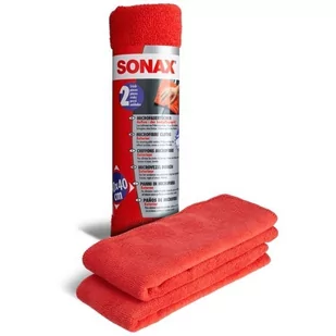 Sonax 04162410 ściereczka z mikrofibry do profesjonalnej pielęgnacji lakieru, 2 sztuki, 40 x 40cm SN 1837641 - Akcesoria montażowe LPG - miniaturka - grafika 1