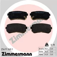 Klocki hamulcowe - Klocki hamulcowe - komplet ZIMMERMANN 25677.160.1 - miniaturka - grafika 1