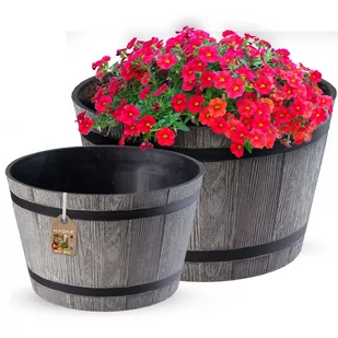 Donica na kwiaty Sori 30, 40 cm, ciemny szary - Donice - miniaturka - grafika 1