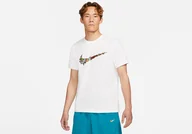Koszulki męskie - Nike Swoosh Basketball Tee White - miniaturka - grafika 1