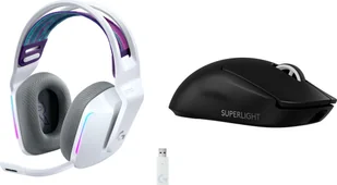 Logitech G733 Lightspeed Białe 981-000883 + G PRO X SuperLight 2 910-006630 - Zestawy myszka + klawiatura - miniaturka - grafika 1