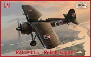 IBG Plastikowy model do sklejania PZL P.11c Polish Fighter 1/32 - Modele do sklejania - miniaturka - grafika 1