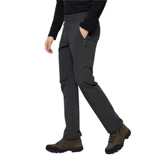 Spodnie sportowe męskie - Męskie spodnie softshellowe Jack Wolfskin ACTIVATE XT PANTS M phantom - 46 - grafika 1