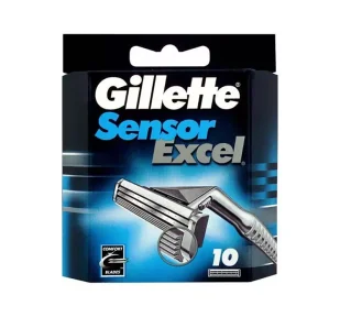 Gillette Sensor Excel Wkłady Do Maszynki 10 Sztuk - Maszynki do golenia i wkłady - miniaturka - grafika 1