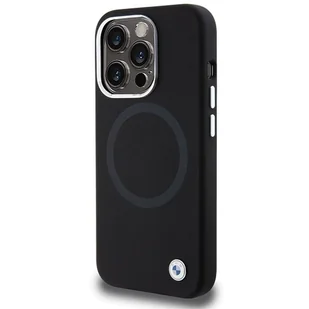 Etui BMW BMHMP15XSILBK2 Apple iPhone 15 Pro Max Signature Liquid Silicone MagSafe czarny/black - Etui i futerały do telefonów - miniaturka - grafika 3