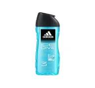 Żele pod prysznic dla mężczyzn - Żel pod prysznic Adidas Ice Dive 3 w 1 dla mężczyzn 250 ml (3616304240461) - miniaturka - grafika 1