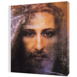 Obraz religijny na płótnie Święty Całun, Wizerunek Jezusa Chrystusa z Całunu - Ikony i obrazy sakralne - miniaturka - grafika 1