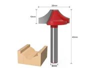 Frezy - Frez kształtowy zaokrąglający rowkujący 6x25mm TCT 3D Carving - miniaturka - grafika 1