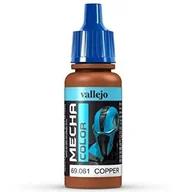 Kolejki i akcesoria - Vallejo Farba akrylowa Mecha Color - Copper / 17ml Vallejo 69061 - miniaturka - grafika 1