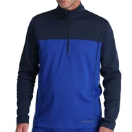 Bielizna sportowa męska - Bielizna termoaktywna SPYDER Mens Charger 1/2 Zip blue XL - miniaturka - grafika 1
