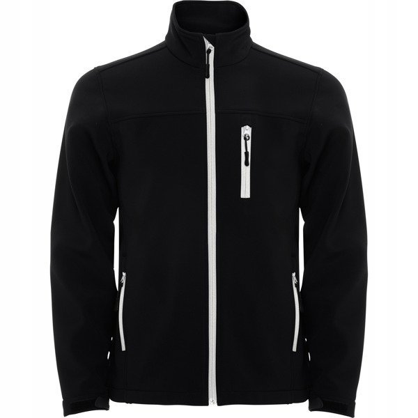 Kurtka Męska SOFTSHELL MEMBRANA Bez Kaptura ROLY ANTARTIDA SS6432 BLACK 3XL
