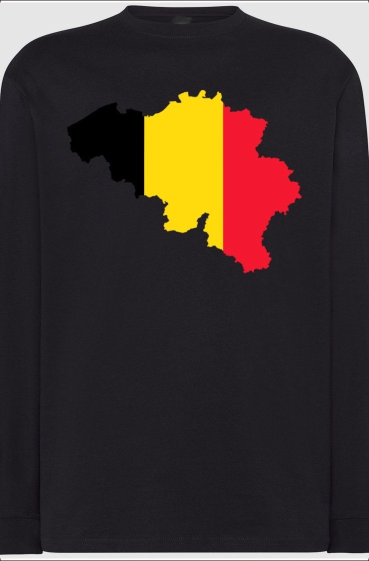 Belgia Męska Bluza Longsleeve Nadruk Rozm.L