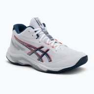 Buty sportowe męskie - Buty do siatkówki męskie ASICS Netburner Ballistic FF 4 white/mako blue WYSYŁKA W 24H 30 DNI NA ZWROT - miniaturka - grafika 1