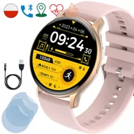 Smartwatch - Rubicon Active Amoled Różowy - miniaturka - grafika 1