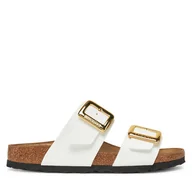 Klapki i japonki damskie - Klapki Birkenstock Sydney Cushion Buckle 1029438 Biały - miniaturka - grafika 1