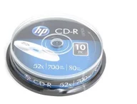Nośniki danych - HP CD-R 700 MB 52x 10 sztuk HPCD10 - miniaturka - grafika 1